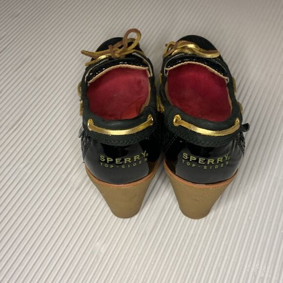 Sperry Top-Sider Woman's Sz 8.5 Leopard embossed wedges - Picture 5 of 9